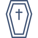 icone cercueil croix